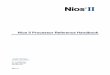 Nios II Processor Reference Handbook - University of … · Implementing the Nios II Processor in SOPC Builder ... The chapters in this book, Nios II Processor Reference Handbook,