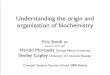Understanding the origin and organization of …desmith/PDF_talks/CSSS_08...Understanding the origin and organization of biochemistry Eric Smith SFI based on work with Harold Morowitz