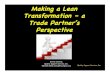 Making a Lean Transformation – a Trade Partner’s … a Lean Transformation – a Trade Partner’s ... (JIT) Quality Support Services, ... Basic! 5S’s! LPS! Poka! Yoke! X ! X