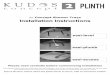 Plinth Instructions - moulded V10 1 - Kudos€¦ · Installation Instructions The CONCEPT 2 plinth has been designed for use with CONCEPT 1 and 2 trays. Whilst the plinth may be suitable