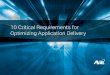 10 Critical Requirements for Optimizing Application Delivery · ... 10 Critical Requirements for Optimizing Application Delivery ... 10 Critical Requirements for Optimizing Application