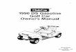 1990 DS Gasoline Golf Car Owner's Manual CAR DS Gasoline Golf Car Maintenance and Service Manual. For the name and address of your nearest CLUB CAR Distributor/Dealer, contact CLUB