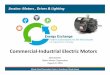 Commercial Industrial Electric Motors - Energy Exchange · Commercial‐Industrial Electric Motors ... • Typical NEMA motor designs for AC induction ... • The more efficient the