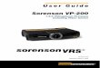 Sorenson VP-200 · • Fast redialing of recently-called numbers ... A Sorenson Trainer will install the Sorenson VP-200 videophone in your home or office. To