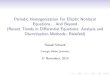 Periodic Homogenization For Elliptic Nonlocal Equations ...recent2010/pdfs/wednesday/... · Lions-Papanicolaou-Varadhan (unpublished){ Periodic Homogenization of Hamilton-Jacobi Equations