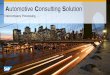 Automotive Consulting Solution - SAP Service Marketplace · Proven solutions/services of SAP Automotive Consulting Solutions already running productive at several customers ... Intercompany
