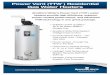 Power Vent (TTW ) Residential Gas Water Heaters Vent (TTW ®) Residential Gas Water Heaters • ENERGY STAR® Qualiﬁ ed – 40 to 50 Gallon RG2PV Models Only 