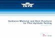 Guidance Material and Best Practices for Pilot Aptitude Testing … · International Air Transport Association 2 nd Edition Montreal—Geneva Guidance Material and Best Practices