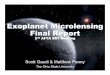 Exoplanet Microlensing Final Report - Wide Field Infrared ... · Exoplanet Microlensing Final Report ... • Use the MaBµLS simulator ... habitable zone (Mars-like orbits)
