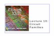Lecture 10: Circuit Families - Harvey Mudd Circuit Families CMOS VLSI DesignCMOS VLSI Design 4th Ed. 4 Pseudo-nMOS In the old days, nMOS processes had no pMOS â€“ Instead, use