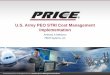 U.S. Army PEO STRI Cost Management Implementation · U.S. Army PEO STRI Cost Management Implementation Anthony A DeMarco ... Allows for segregation of effort in a way that would help