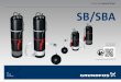 grundfos INSTRUCTIONS SB/SBA - RainHarvest 7 STRAINER SIDE INLET SB SBA 3/4" 1" SB SBA 2 1 10-18 cm/ 4-7 inch Min. 5 cm/2 inch Min. 10 cm/ 4 inch STRAINER SIDE INLET