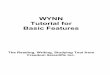 WYNN Tutorial for Basic Features - Freedom Scientific · WYNN Tutorial for Basic Features The Reading, Writing, Studying Tool from Freedom Scientific Inc