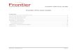 Frontier VFO User Guide VFO User Guide Revised: 10/20/2017 Page 3 What are the Benefits of VFO? High quality, cost-effective interactions between telecommunications providers can be