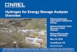 Hydrogen for Energy Storage Analysis Overview …. Scenarios for Hydrogen Energy Storage Analyses. National Renewable Energy Laboratory Innovation for Our Energy Future