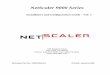 NetScaler 9000 Series - andovercg.com · NetScaler 9000 Series Installation and Configuration Guide - Vol. 1 180 Baytech Drive San Jose, CA 95134 Phone: 408-678-1600, Fax: 408-678-1601