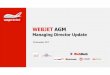 AGM Managing Director Update Final - Webjet Limited · Microsoft PowerPoint - AGM Managing Director Update Final.pptx Author: Michael.Sheehy Created Date: 11/22/2017 8:59:25 AM 
