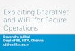 Exploiting BharatNet and WiFi for Secure Operationswifi-ks.org/archives/files/WiFiKS_5/DJ_IITm_pres.pdf · and WiFi for Secure Operations ... Advantages: Private, Command communication,