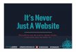 It’s Never Just A Website - WordCamp Baltimore, MD – … ·  · 2017-10-18It’s Never Just A Website Brought to you by a savvy design studio, ... It’s never just a website,