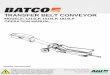 TRANSFER BELT CONVEYOR - Batco Belts/Batco Transfer Belt...TRANSFER BELT CONVEYOR MODELS: 1314LP, ... Conveyor Belt Alignment ... Drive Belt Tension Alignment (Gas and Electric Drive)