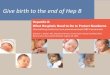 Give birth to the end of Hep B - immunizenj.orgimmunizenj.org/wp-content/uploads/2013_August-Hep-B-Birth-Dose...Give birth to the end of Hep B. ... Executive Director, Immunization