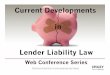 Current Developments in - Foley & Lardner · Current Developments ... apparent on the face of the disclosure statement. ... the statutory definition of “debt collector” that may