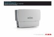 ABB solar inverters Product manual TRIO-20.0/27.6-TL … · - 5 - 000003FG 1- Introduction and general information Contents I ntroduction and general information 