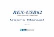 USB-SPI/I2C Analyzer - RATOC Systems · REX-USB62 USB-SPI/I2C Analyzer . 1- 1 . 1- 1 . 1- 4 ... The below is a sample of connection for communication with a SPI/I2C target device