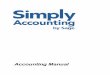 Accounting Manual - Sage€¦ · Accounting Manual iii Contents Chapter 1: Listing the Things a Business Owns and ... General Ledger Accounts in Inventory Accounting.....19–4 Tax