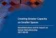 Creating Greater Capacity on Smaller Spaces - HKSTP · Creating Greater Capacity on Smaller Spaces ... Pseudo-Mangin Mirror seeker for MBDA Missile systems UK ... • Improved image