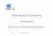 Distributed Systems - Carnegie Mellon University 95-702 Distributed Systems 25 Why distributed? • Resource sharing – BitTorrent • Communication – Skype • Coordination –