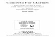 Concerto For Clarinet - Notenversand · CLARINET Clarinet & Piano CLARINET TUTORS & STUDIES EMR 184 BOEHME, Oskar 24 Melodic Studies EMR 13317 GRGIN, Ante …