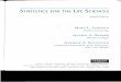 STATISTICS FOR THE LIFE SCIENCESlibrary02.embl.de/InmagicGenie/DocumentFolder/Tableof...STATISTICS FOR THE LIFE SCIENCES Fourth Edition MYRA L. SAMUELS Purdue University JEFFREY A.WITMER