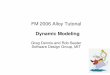 FM 2006 Alloy Tutorial - TUHH · FM 2006 Alloy Tutorial ... abstract sig Target {} sig Addr extends Target {} ... s0 s1 s2 s3 prev prev prev S = s0 + s1 + s2 + s3 + s4 first() 