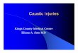 Caustic Injuries - SUNY Downstate Medical Center injuries and should be done within first 12 ... zOverall mortality rate of caustic ingestion injuries ... 34:43 AM 