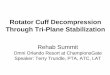 Rotator Cuff Decompression Through Tri-Plane Stabilizationcontent.ccrn.com/cce/pdf/conferences/rehabsummit/attendee_info/... · Rehab Summit Omni Orlando Resort at ChampionsGate Speaker: