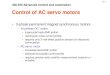 Control of AC servo motors - University of Melbournepeople.eng.unimelb.edu.au/mcgood/436-459/motion_ctrl/AC...Source: P. Krause, O. Wasynczuk, S. Sudhoff, Analysis of Electric Machinery