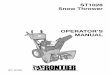 ST1028 Snow Thrower - John Deeremanuals.deere.com/cceomview/MTF051058L_19/Output/MTF051058L.… · RULES FOR SAFE OPERATION MTF−051058L 3 This manual contains safety information