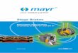 Stage Brakes - mayr€¦ · Stage brakes by mayr ... optimization of the friction system, maximum operational ... continuous slip clutch for equipment and