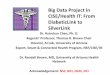 Big Data Project in CISE/Health IT: From DiabeticLink to ... · Big Data Project in CISE/Health IT: From DiabeticLink to SilverLink ... M Sageman, West Point CTC, OKC MIPT, Israel