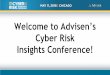 Welcome to Advisen’s · Mind the “air gap” ... • GLB – CFPB – In re Dwalla Inc. (March 2, ... Cyber Risk Heat Map . Industry Composition . Cyber Event Count