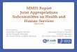 MMIS Report Joint Appropriations Subcommittee on …€¦ · MMIS Report Joint Appropriations Subcommittee on Health and Human Services March 14, 2013 Ed RileyPaul Guthery Associate