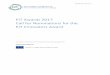EIT Awards 2017 Call for Nominations for the EIT 0 EIT Awards 2017 Call for Nominations for the EIT Innovators Award European Institute of Innovation and Technology (EIT) ... 1 Contents