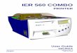 IER 560 COMBO · Ce document est la propriété d’IER et ne doit pas être reproduit ou communiqué sans ... +971 4 347 67 20 Fax ... The IER 560 COMBO Printer uses 