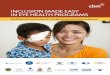 INCLUSION MADE EASY IN EYE HEALTH PROGRAMS - … · This Inclusion Made Easy in Eye Health Programs guide provides important, practical information on how to include all people with