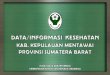 KATA PENGANTAR -   kesehatan yang baik membutuhkan data/informasi kesehatan yang berkualitas ... 26 RSIA Siti Hawa RSIA D Perorangan 27 RS