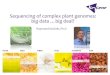 Sequencing of complex plant genomes: big data …big … · •Direct sequencing of HMW DNA positively effects read length ... •Sequencing of complex plant genomes: big data 