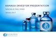 KAMADA INVESTOR PRESENTATION Presentation 1 20… ·  · 2017-01-09Orphan Diseases and Plasma-Derived Protein Therapeutics ... US Market is growing by 10% annually, ... geographies