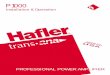 Hafler P1000 Owner's Manual · – iv – ADVERTENCIA – INFORMACION DE SEGURIDAD IMPORTANTE 1. LEA LAS INSTRUCCIONES Todas las instrucciones de seguidad y operación de su equipo