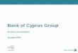 Bank of Cyprus Groupbankofcyprus.com/globalassets/investor-relations/...19.7 19.0 18.8 Dec 2013 Jun 2014 Dec 2014 Jun 2015 Dec 2015 Jun 2016 Sep 2016 Total assets (€bn) RWA (€bn)